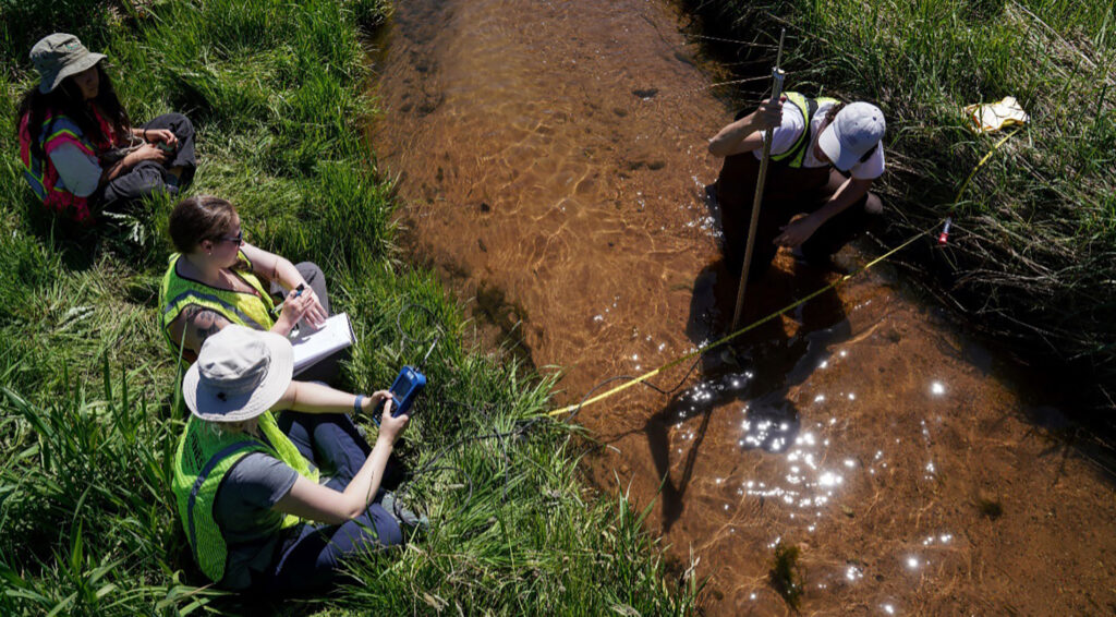 Mines students participating in field session in the Environmental Engineering Program