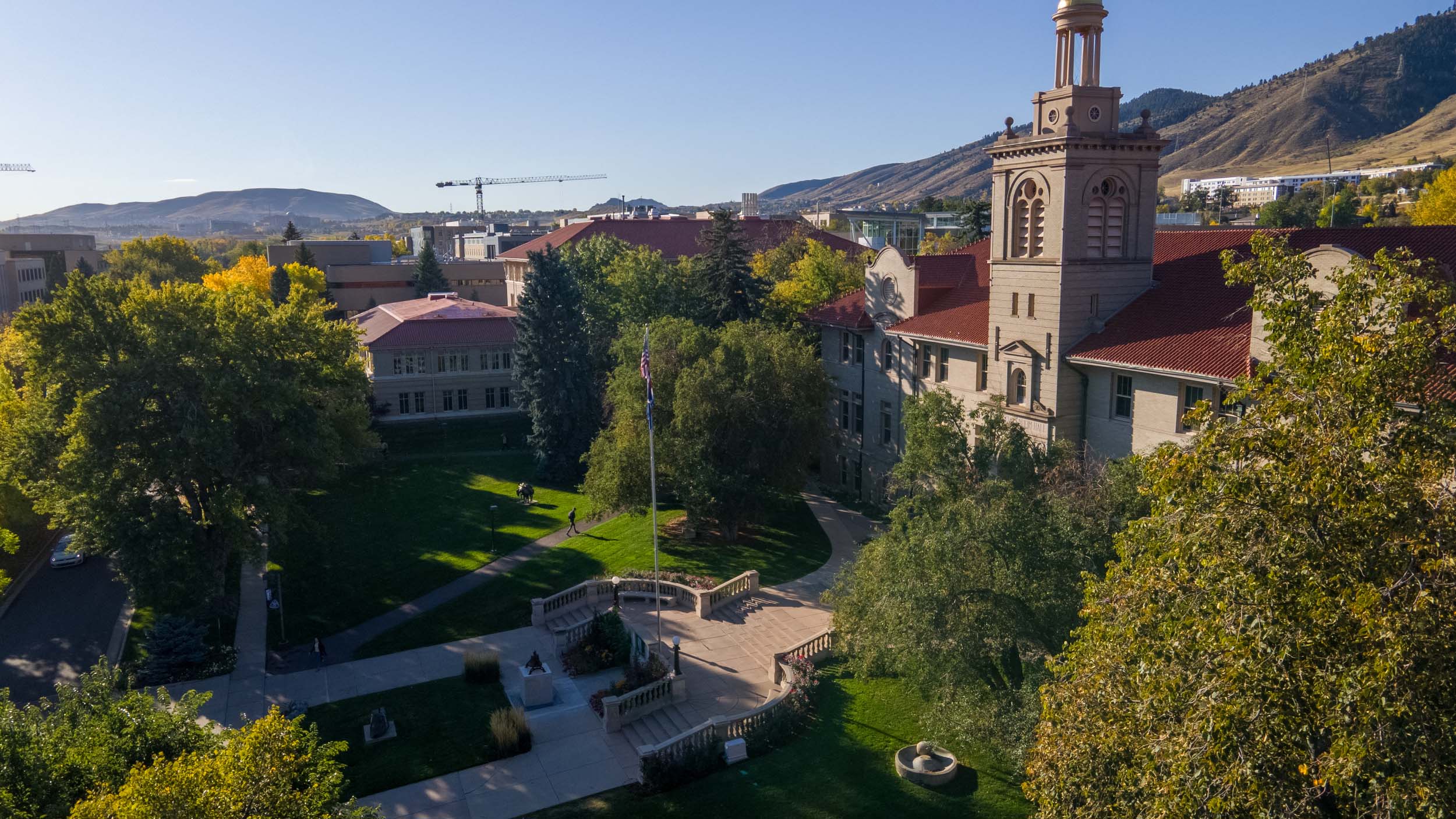 Aerial view of Guggenheim Hall