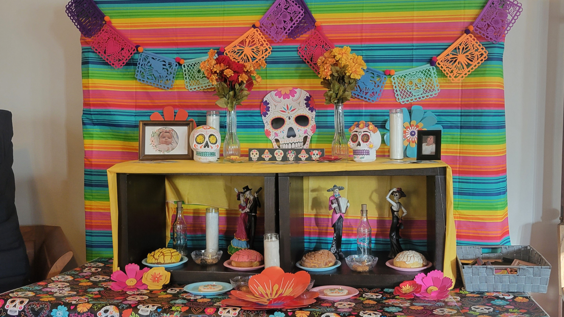 An Ofrenda that is part of MEP's Dia de los Muertos celebration