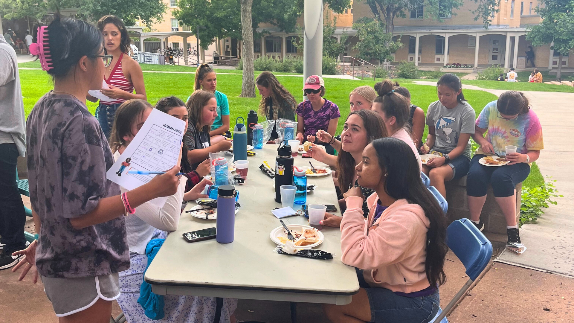 students and their guests sit down for the PASCAL program brunch