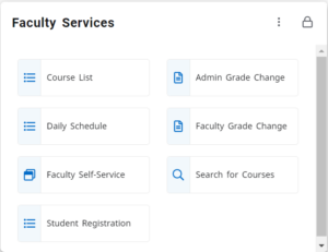 Faculty Services Card in Trailhead