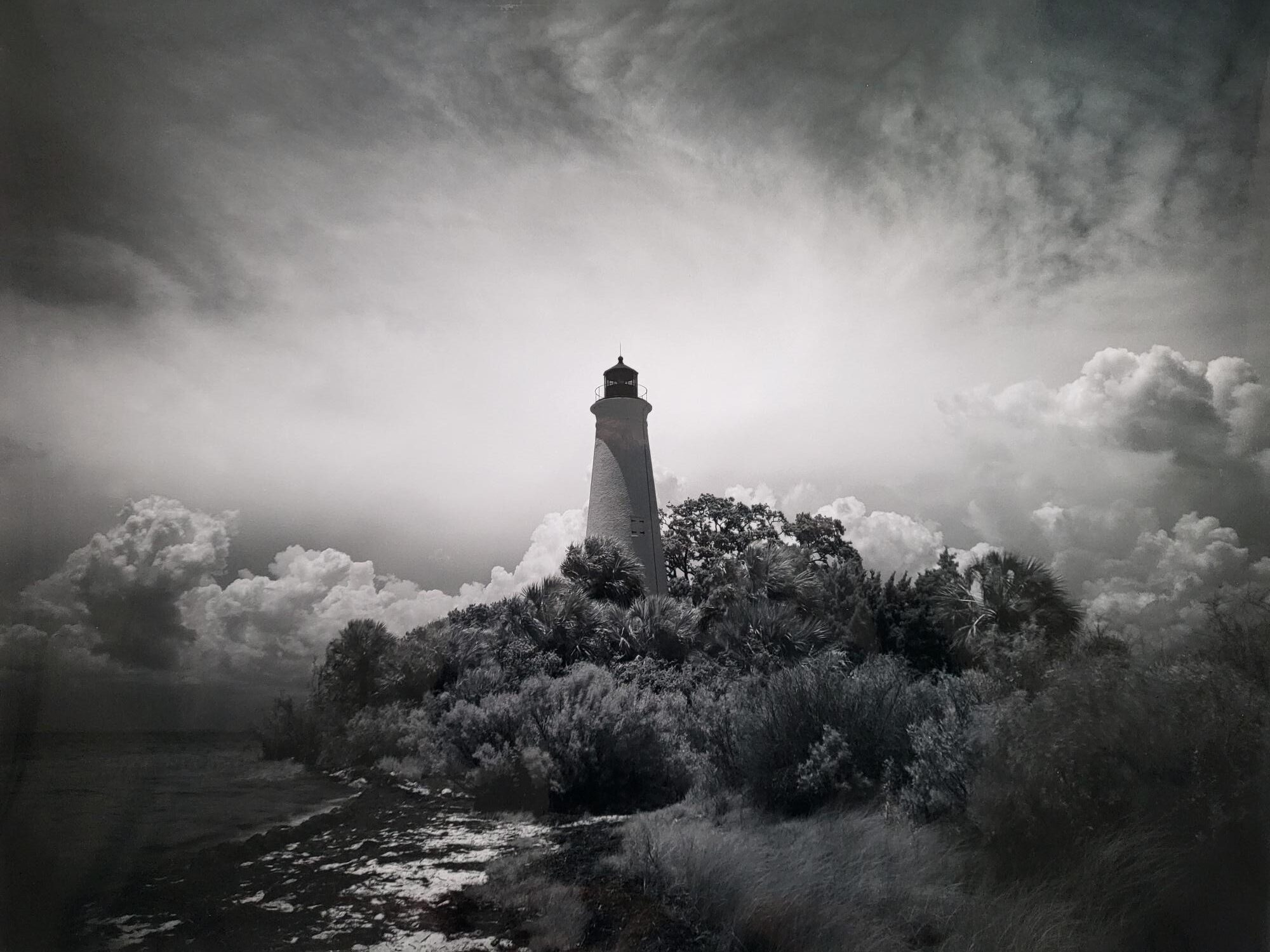 Beacon_Black and White Photograph of a lighthouse - artist Nicholas Beck